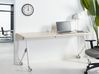 Zusammenklappbarer Schreibtisch BENDI 180 cm 60 cm mit Rädern Hellbraun