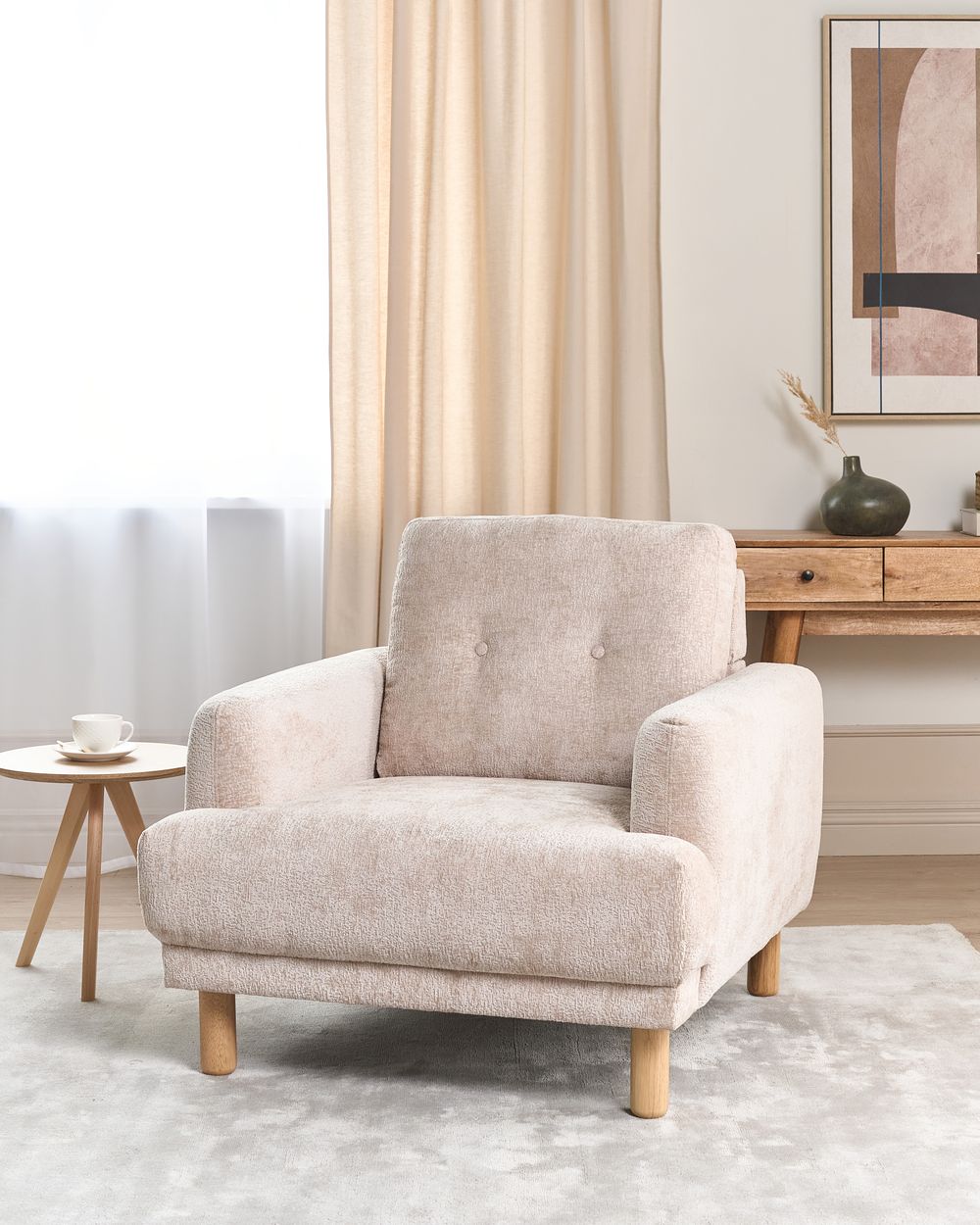 Armchair TUVE Boucle Beige