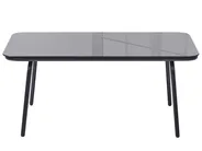 Lounge Set mit Tisch 4-Sitzer USTICA Metall Schwarz_1037388