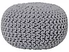 Pouf CONRAD Baumwolle Grau