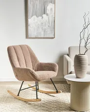 Schaukelsessel KINNO Bouclé Beige_974107