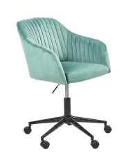 Desk Chair VENICE Velvet Mint Green_1132270