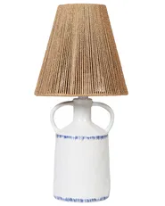 Tischlampe LARISSOS Keramik Weiß_897313