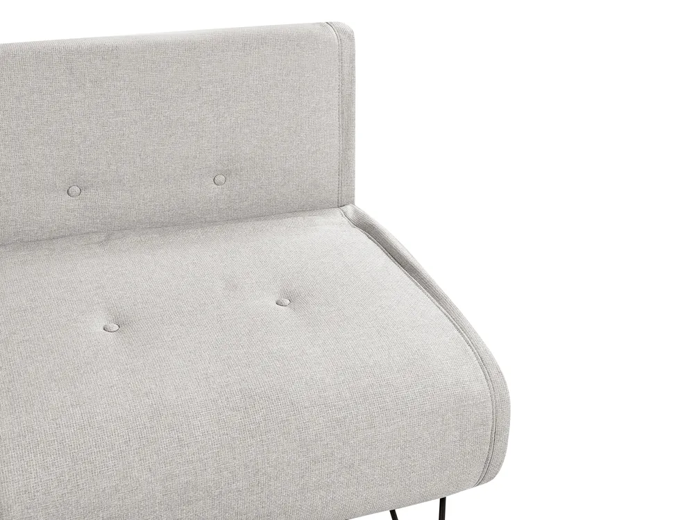 Schlafsofa 2-Sitzer VESTFOLD Stoff Hellgrau_930436