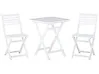 Bistro Set klappbar FIJI Akazienholz Weiß