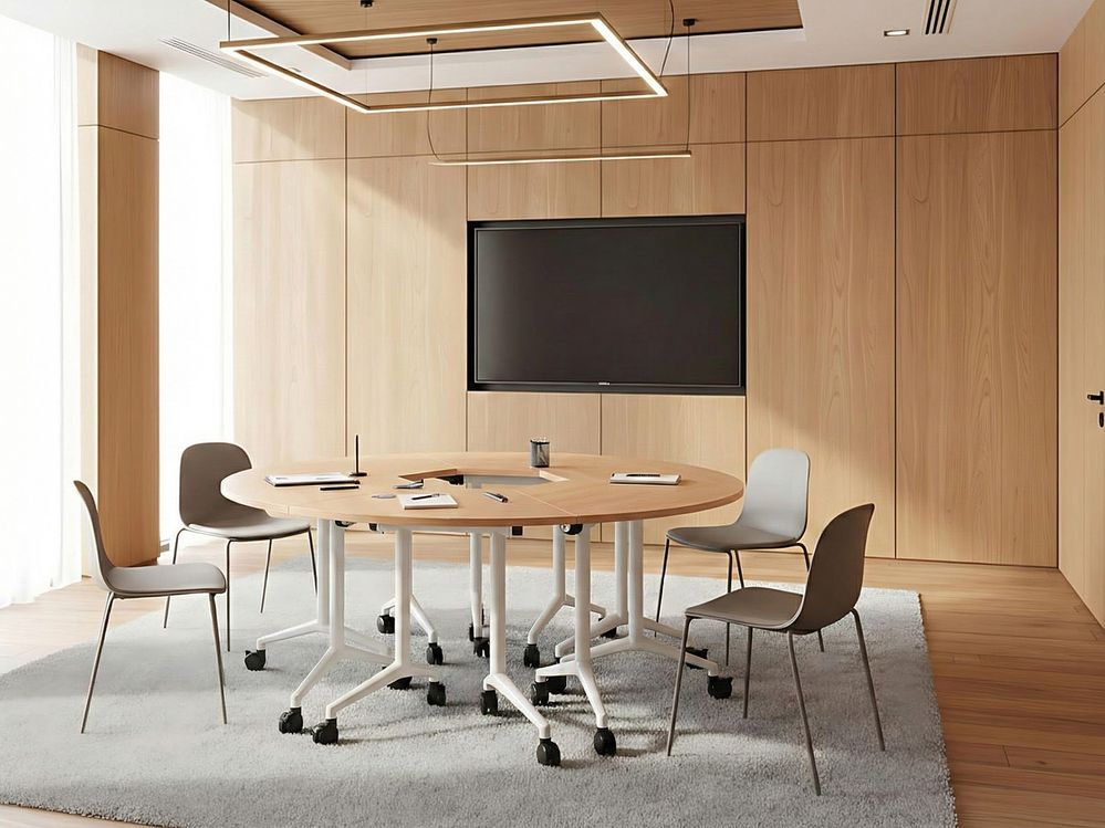Modul za zložljivo vogalno mizo CAVI 90 cm 64 cm Rjava
