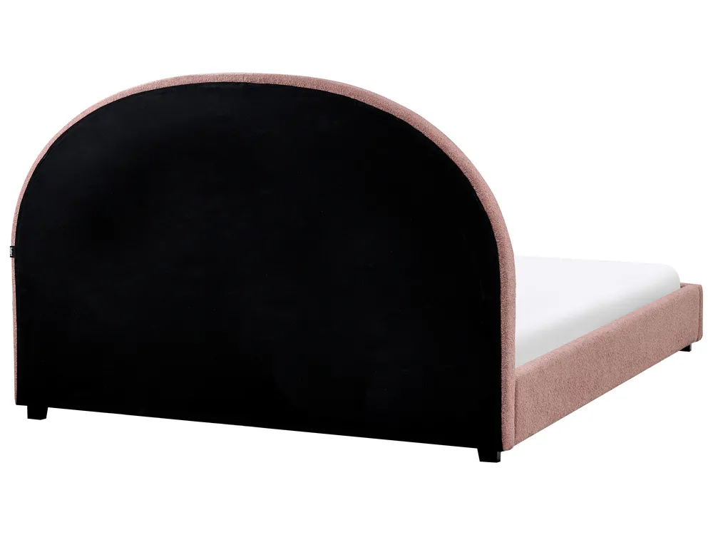 Wasserbett Bouclé VAUCLUSE 140 x 200 cm Pastellrosa_977289