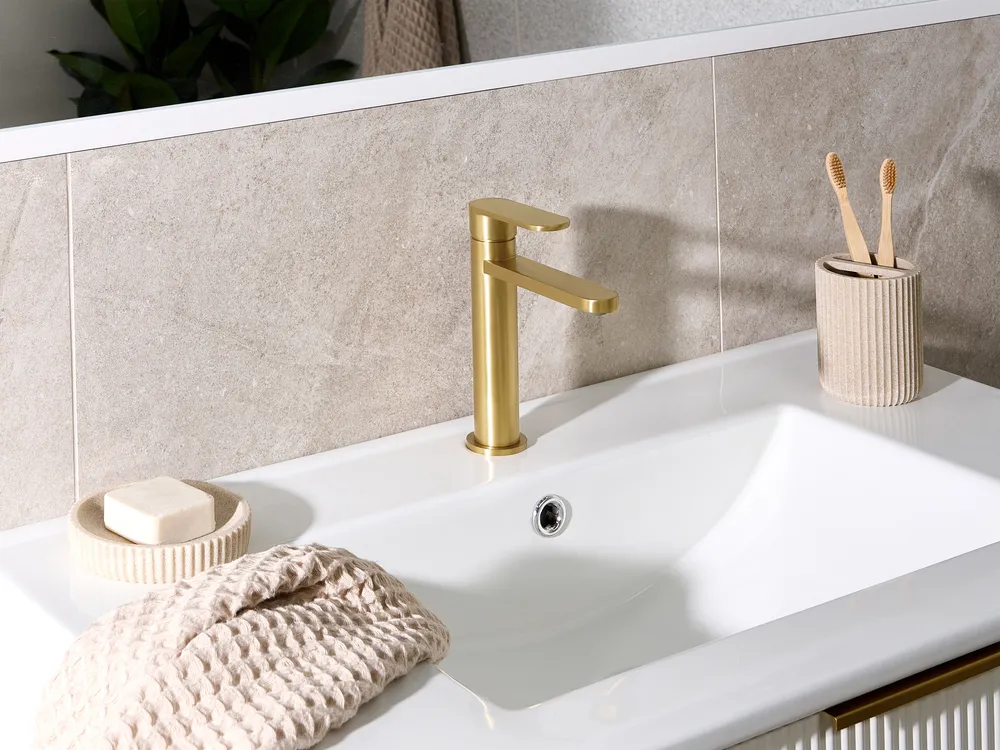 Waschtischarmatur COLHUE Messing Gold