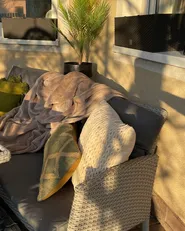 Blanket BAYBURT 200 x 220 cm Sand Beige_923624