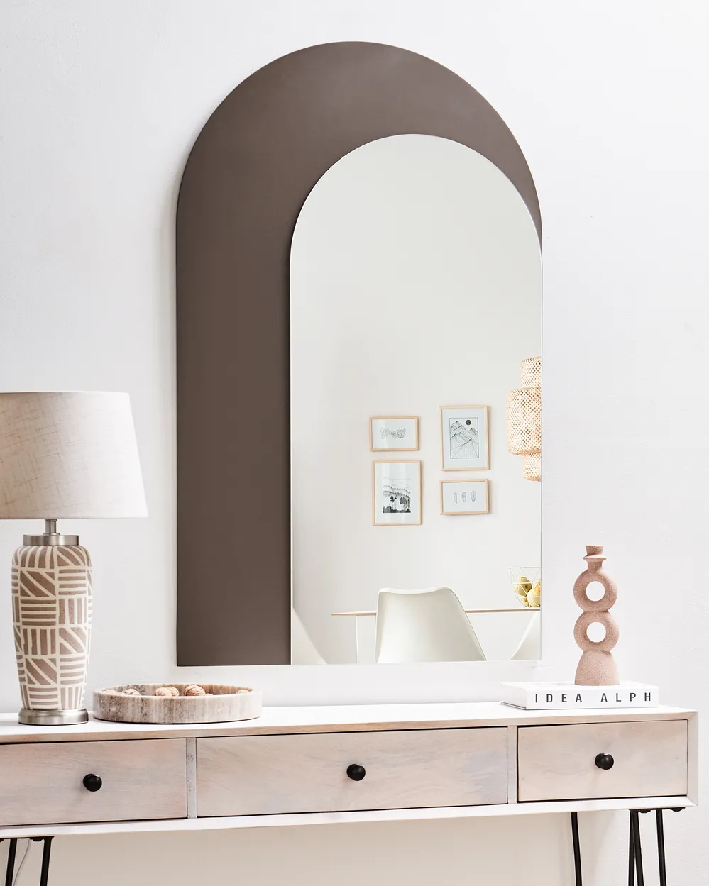 Wandspiegel PIGNY 58 cm 99 cm Braun_1079854