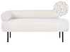 Linksseitige Chaiselongue MIRMANDE Bouclé Cremeweiß