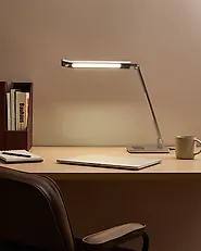 LED Desk Lamp LEPUS with Motion Sensor Silver_1184929