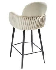 Set mit 2 Barstühlen AMITY Stoff Hellbeige_963660