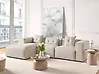 Corner Sofa DOLVA Fabric Light Beige Right Hand