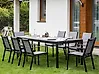 Ausziehbarer Gartentisch TOFANE 198/248 cm 90 cm Grau