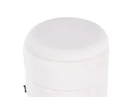 Pouf mit Stauraum OGDEN Samtstoff Cremeweiß_1200712