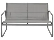 Garden Lounge Set with Table 4 Seater BARREA Metal Grey_921809