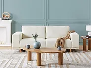 Sofa 3-Sitzer NIVALA Bouclé Cremeweiß_1185410