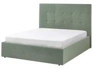 Ottoman Bed LORIENT Boucle Green 140 x 200 cm (EU Double)_1040287