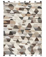 Rug ARGAVAND Beige 160 x 230 cm Kilim Wool_858279