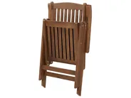 Bistro Set klappbar AMANTEA Akazienholz Dunkelbraun_871661