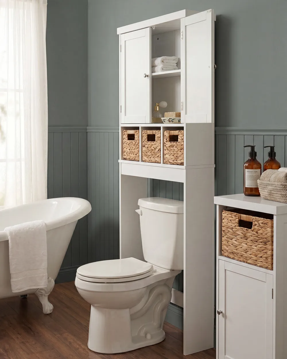 Bathroom Cabinet PACLLON 65 cm White_1109986