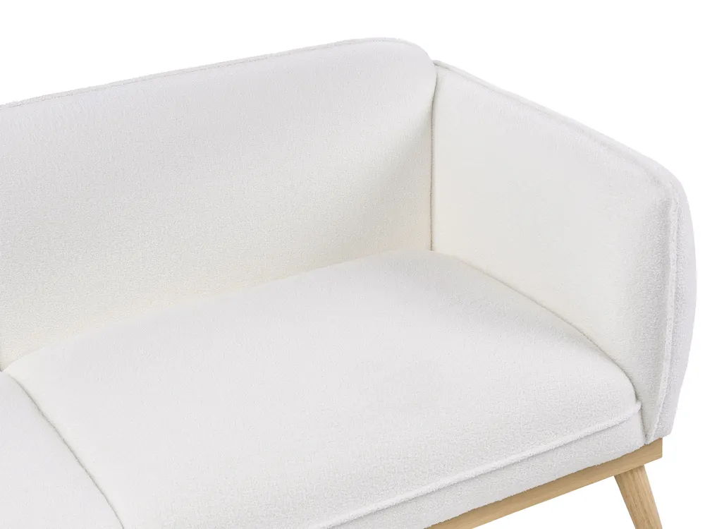 Sofa 3-Sitzer LJUNG Bouclé Weiß_1076629