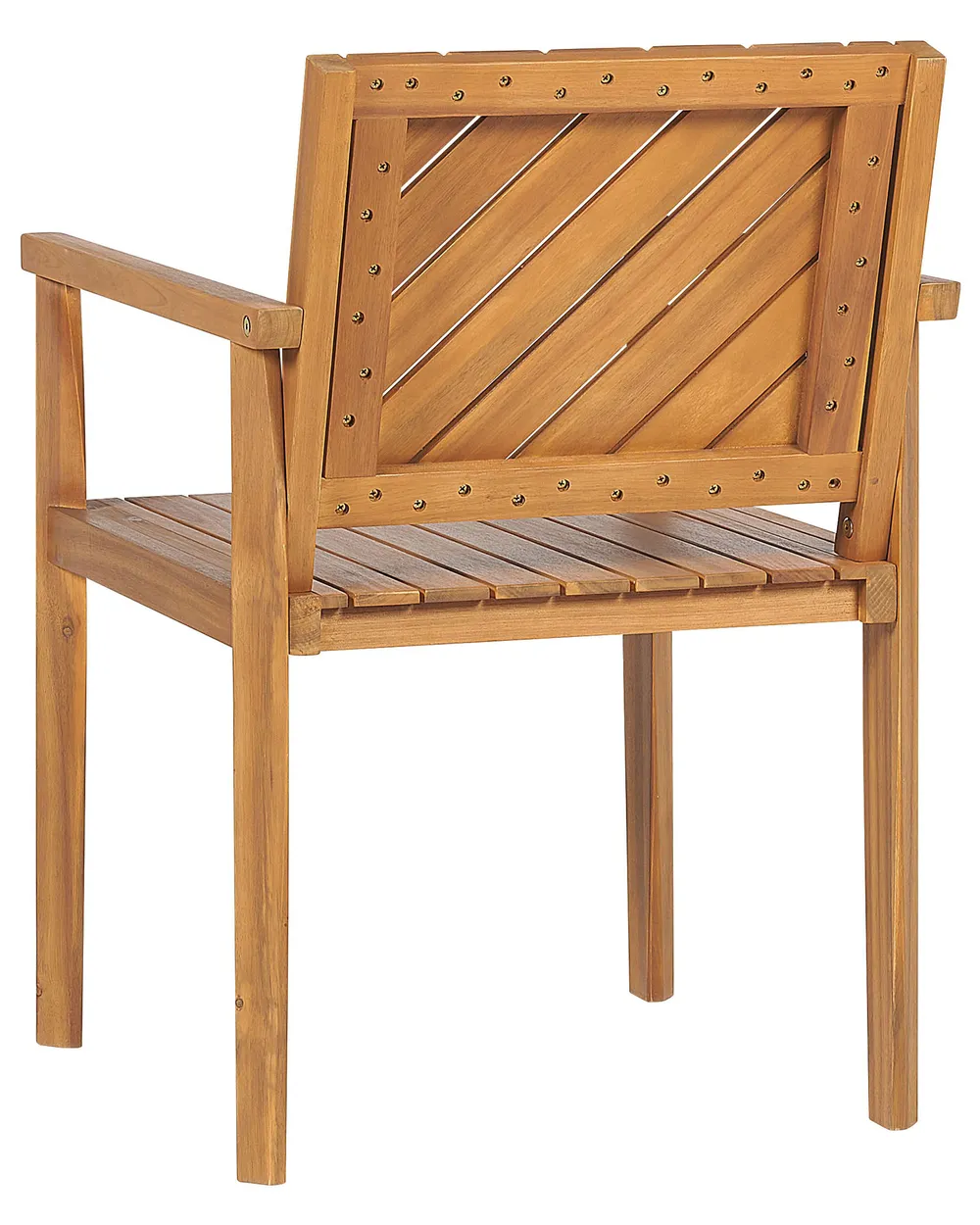 Set of 4 Garden Chairs BARATTI Acacia Wood Brown_869028