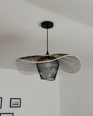 Pendant Lamp LUNGA Metal Black_1076701
