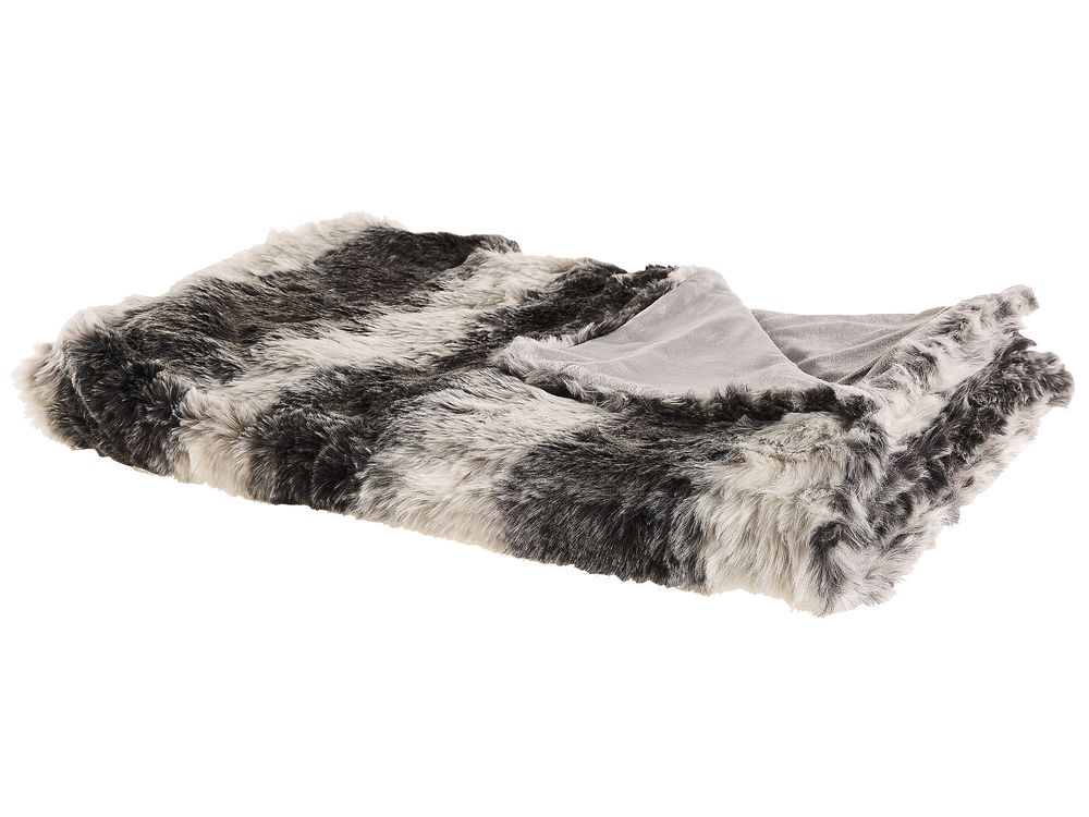 Blanket TAZA Fabric 180 x 220 cm Grey