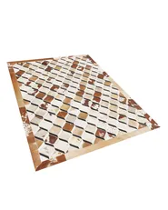 Teppich SERINOVA Braun 160 x 230 cm Echtleder_780619