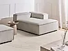Linksseitige Chaiselongue ARDAL Cord Taupe