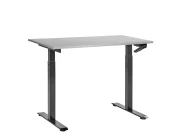 Schreibtisch manuell höhenverstellbar DESTINES 120 cm 72 cm Grau / Schwarz_898869