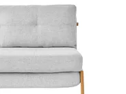 Sofa Bed 2 Seater EDLAND Fabric Light Grey_731677