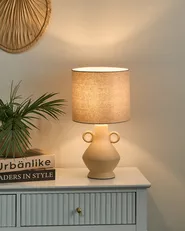 Table Lamp KERULEN Ceramic Beige_996868