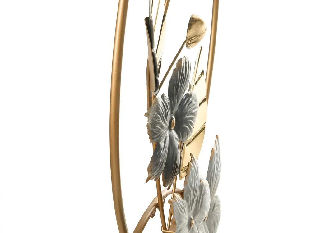 Wall Decor Leaf DYSPROSIUM Metal 61 cm Gold_1007475