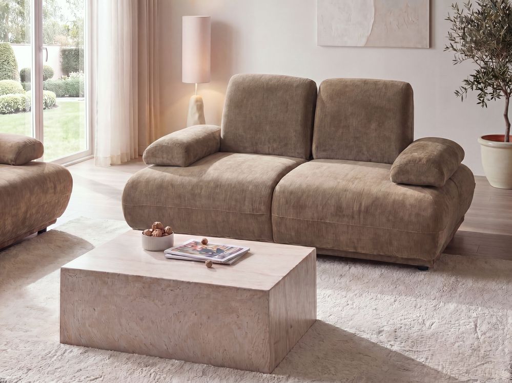 Canapé 2 places NACKA Tissu chenille Marron