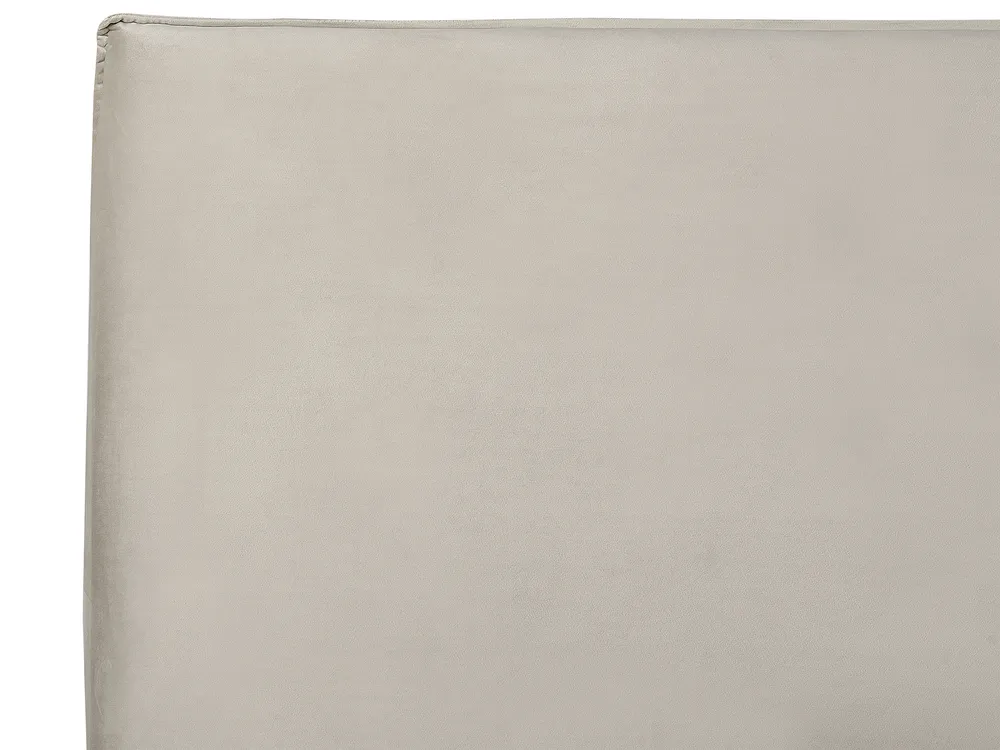 Bett mit Stauraum LAVAUR Samtstoff Taupe 180 x 200 cm_985979