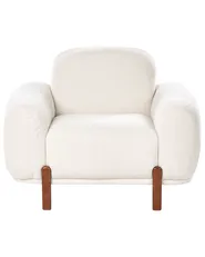 Sessel ODNES Bouclé Weiß_1053303