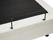 Bett verstellbar Bouclé DUKE II 80 x 200 cm Cremeweiß_1026187