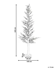 Gartendekoration LED GRENIVIK 245 cm Weihnachtsbaum Weiß_1025821