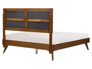 Bett mit Lattenrost POISSY 160 x 200 cm Dunkle Esche_927884