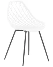 Set of 2 Dining Chairs CANTON White_775152
