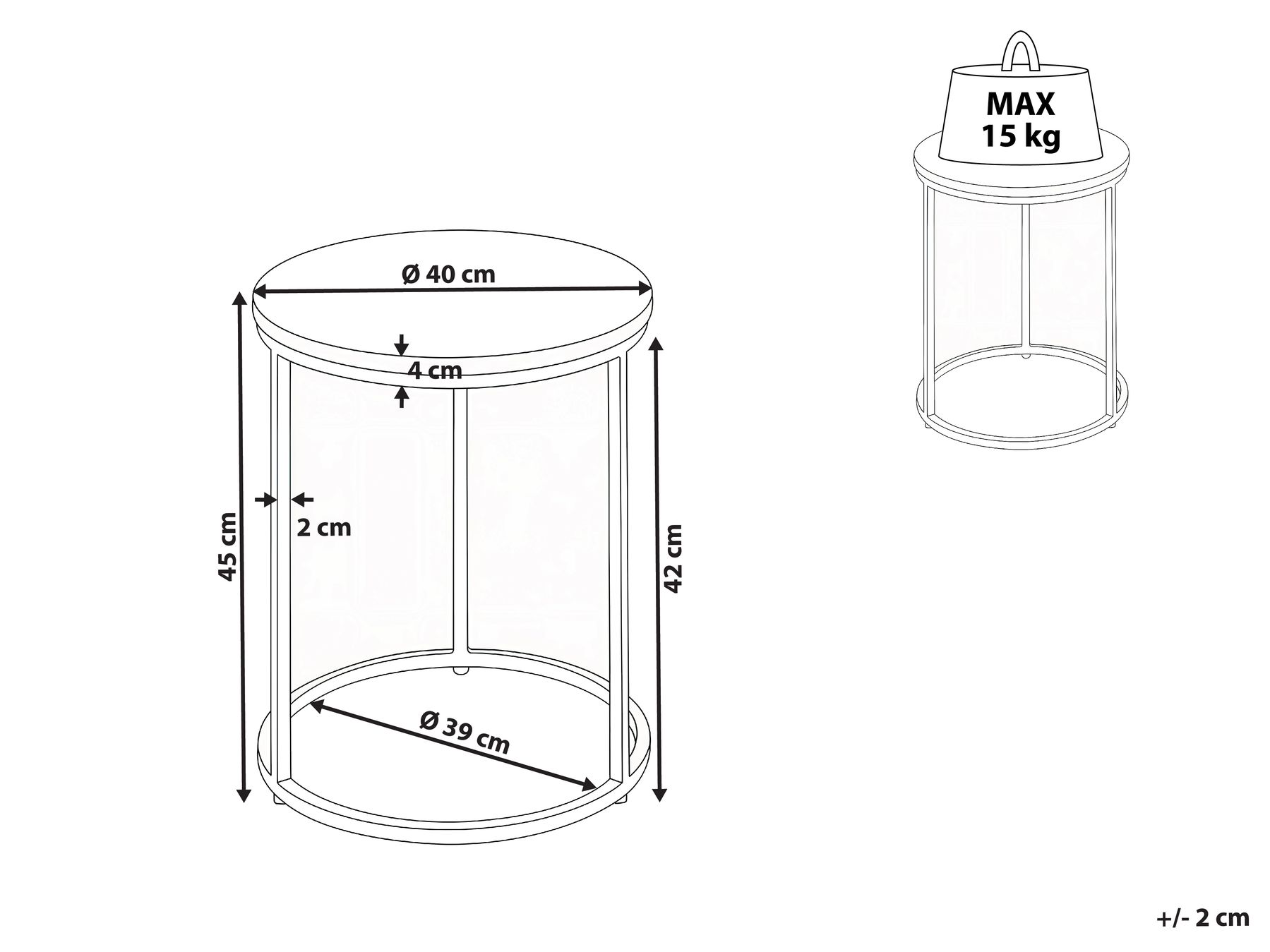 Side Table TYRELL Marble Black_1047483