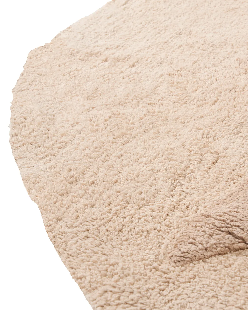 Kindervloerkleed IRINGAL  Lichtbeige ø 120 cm Katoen_1155019