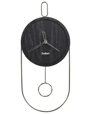 Wanduhr SIERRE 20 cm Schwarz_940896