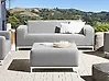 Gartensofa 2-Sitzer ROVIGO Hellgrau