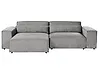 Modul Ecksofa 3-Sitzer HELLNAR Stoff Grau rechtsseitig