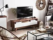 TV-Möbel SYRACUSE Braun / Weiß_1177672