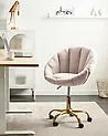 Schreibtischstuhl ANNABELLE Bouclé Beige